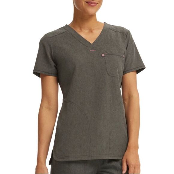 Women’s Scrubs Short Sleeve Top Shirt & Jogger Pants With Retractable Lanyard M - Picture 5 of 15